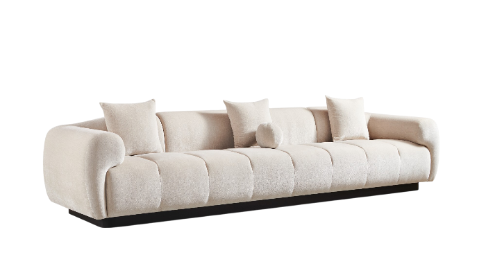 Elegant noir Sofa 4 Seater