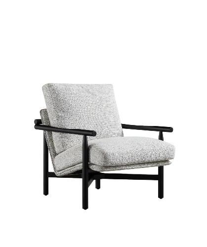 Elegant noir Accent Chair